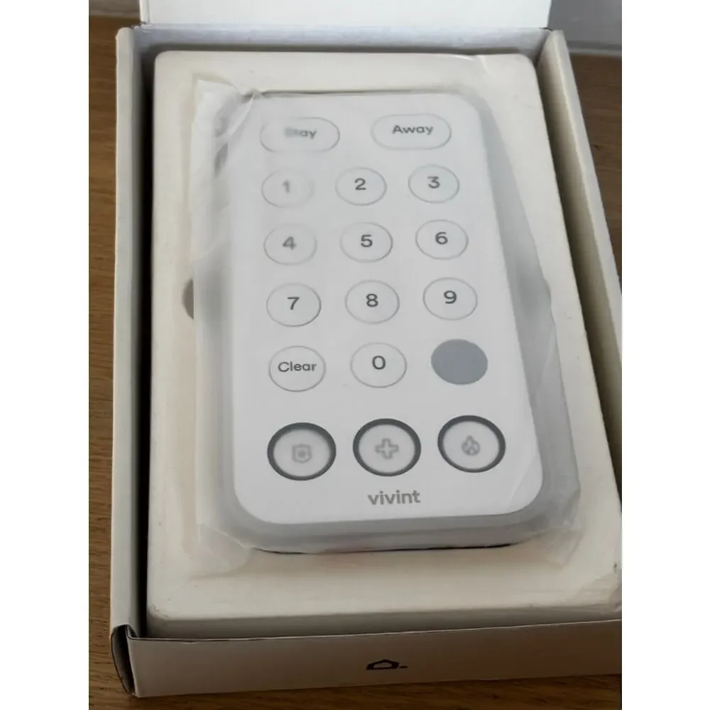 Vivint Wireless Security Keypad White Stay Away Panic Alarm NIB